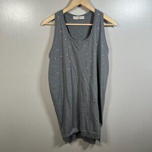 Stella McCartney Mini Tank Dress Size 40 US Medium Gold Polka Dots Sleeveless